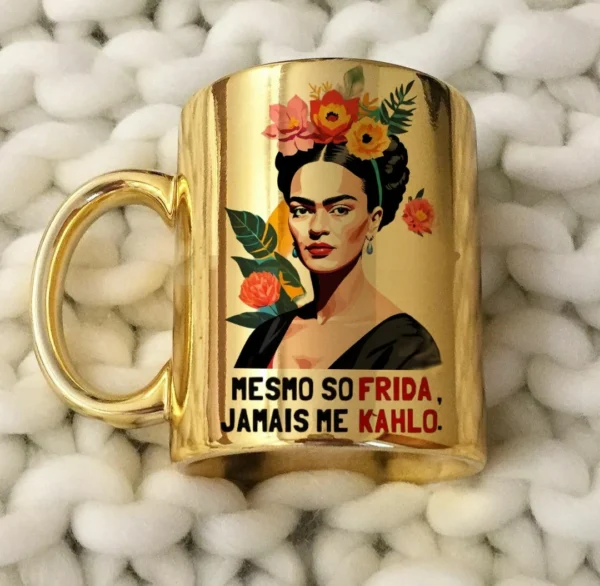 Caneca Dourada - Frida Khalo