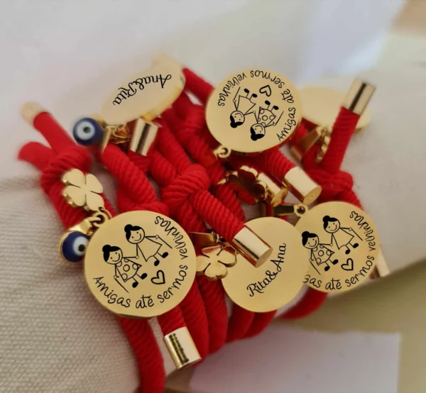 Pulseira "Amigas até Sermos Velhinhas"