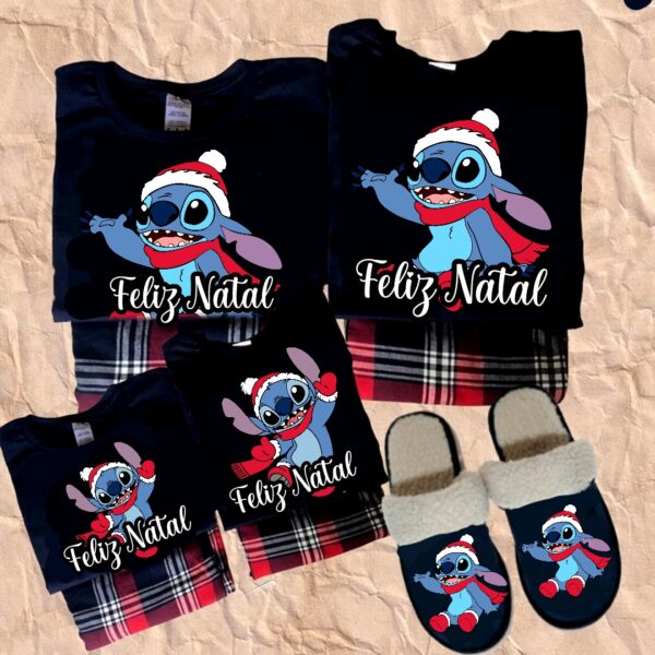 Pijamas de Natal Stitch