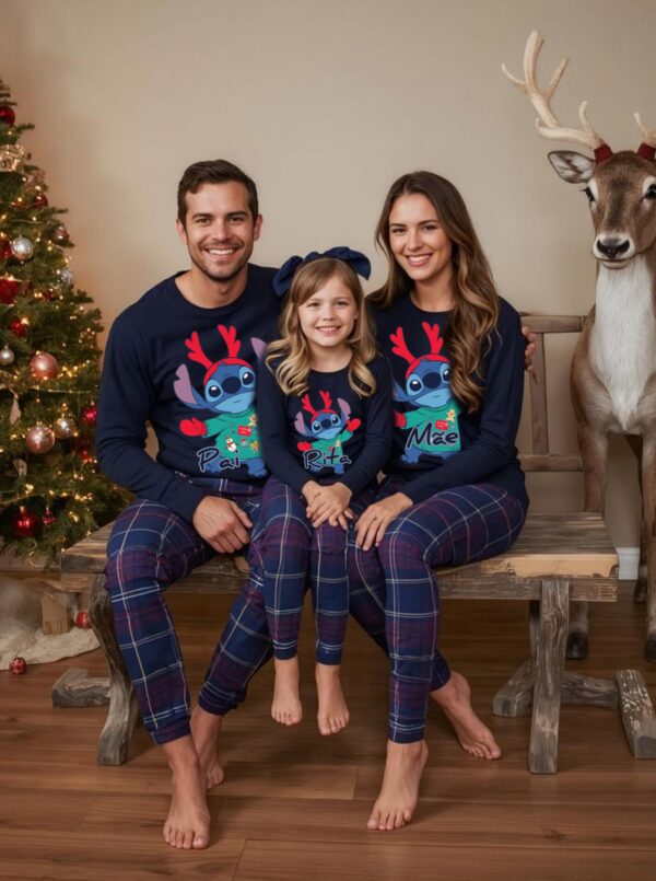 Pijamas de Natal Stitch